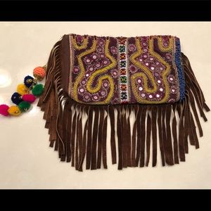 Unique artisan-made clutch